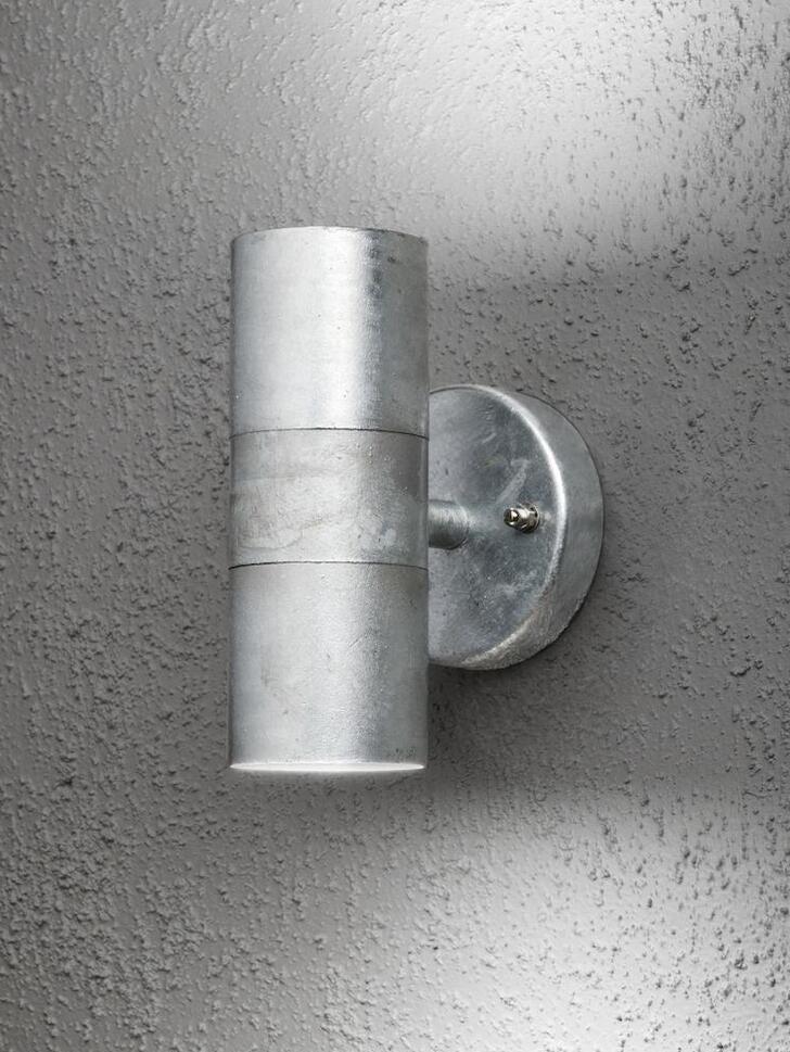 Konstsmide Modena Galvanised Up And Down Exterior Wall Light