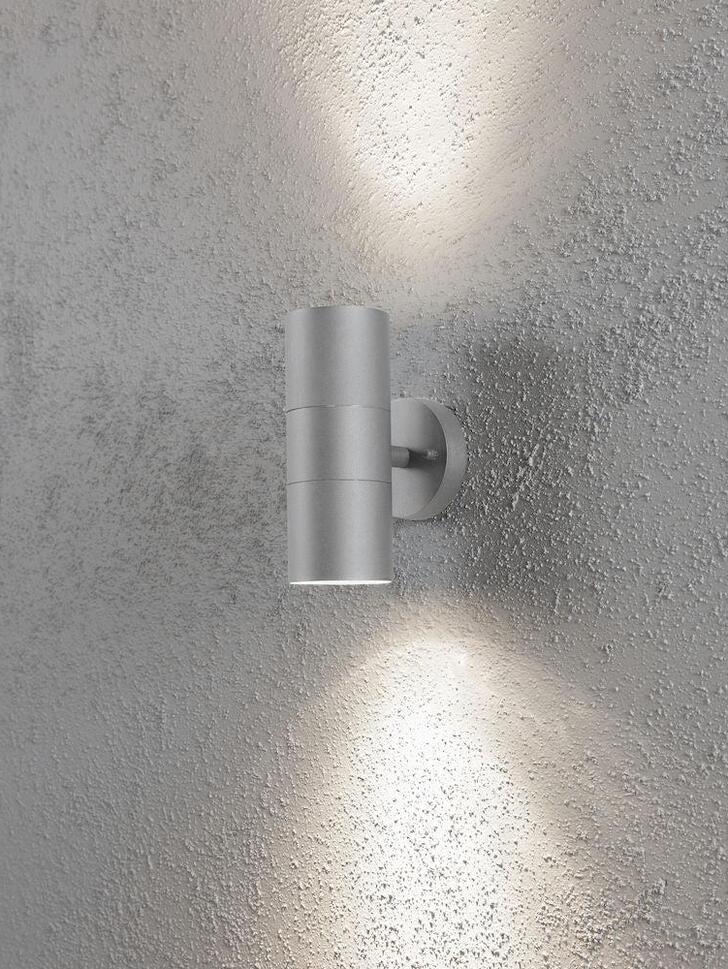 Konstsmide Modena Grey Exterior Up And Down Wall Light