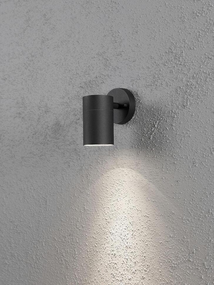 Konstsmide Modena Matt Black Downward Facing Exterior Wall Light