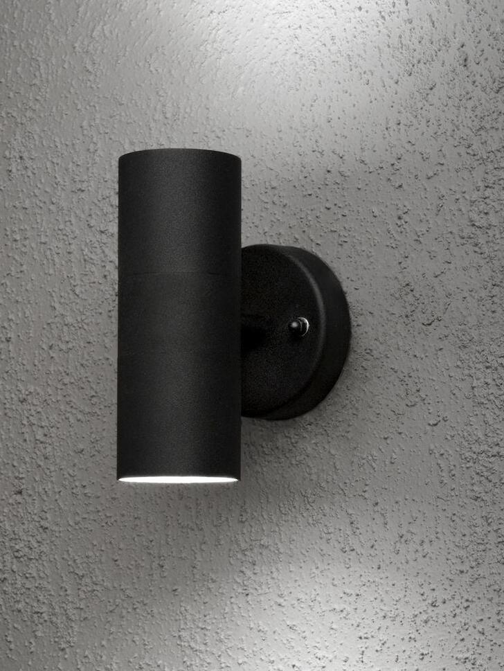 Konstsmide Modena Matt Black Up And Down Exterior Wall Light