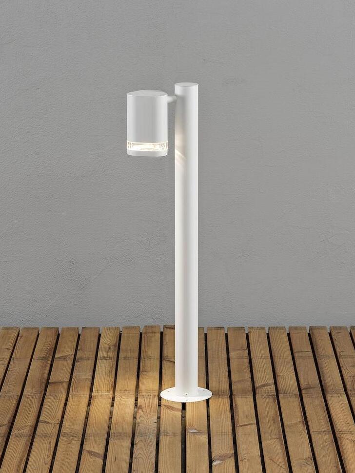 Konstsmide Modena Matt White Exterior Post Light