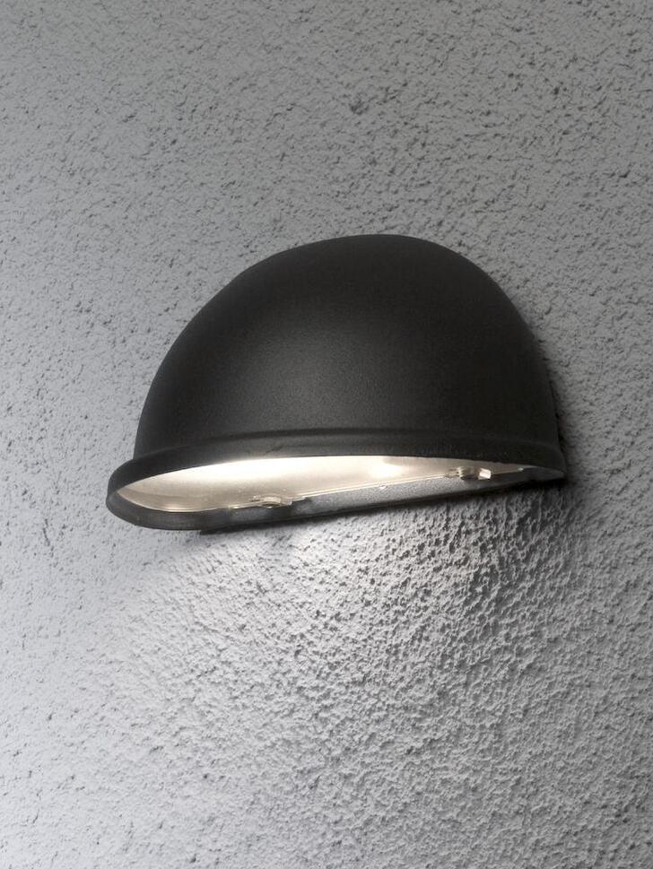 Konstsmide Torino Black Exterior Wall Light