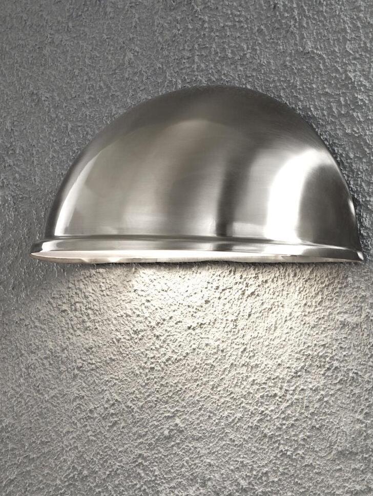 Konstsmide Torino Large Stainless Steel Exterior Wall Light