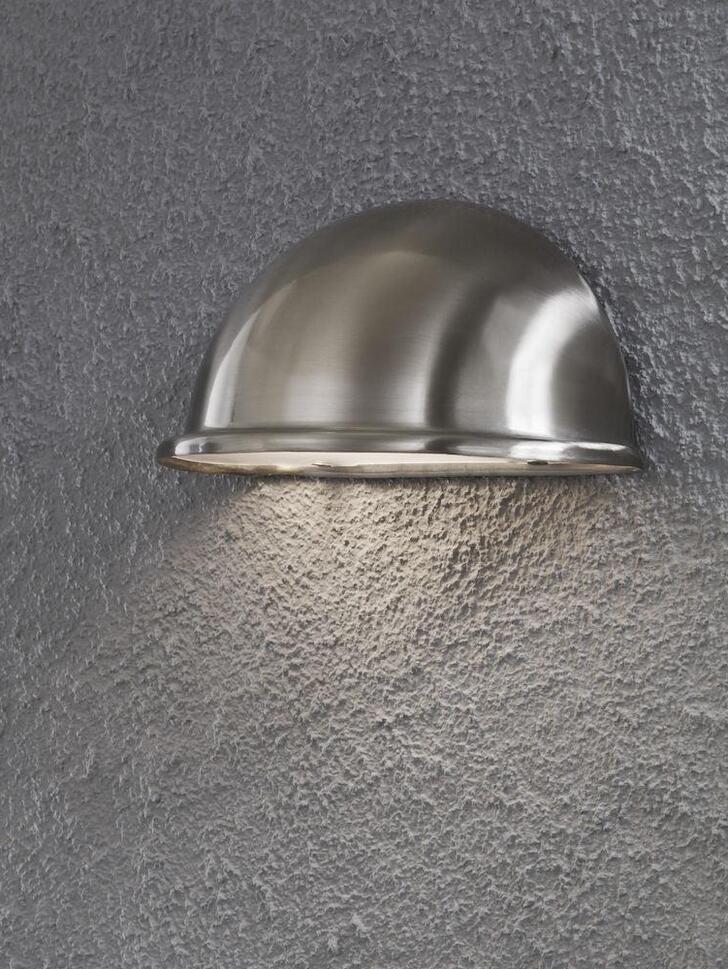 Konstsmide Torino Stainless Steel Exterior Wall Light