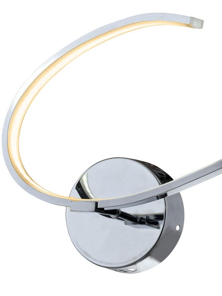 Layla Polished Chrome Led Right Facing Wall Light - 3000K