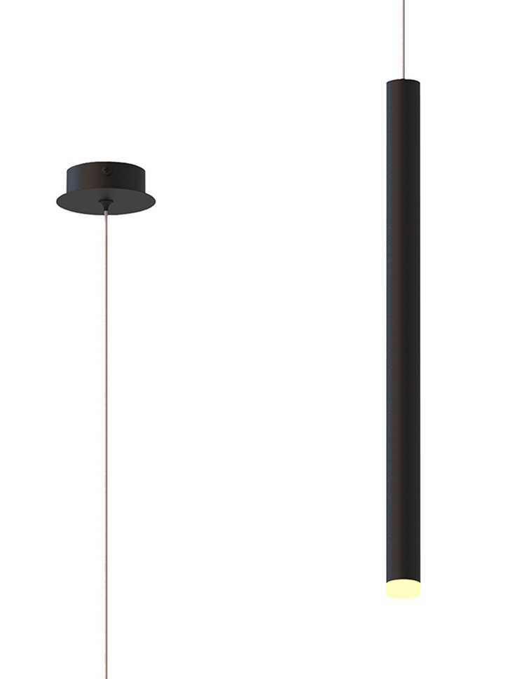 Mantra Cala Single LED Pendant Sand Black