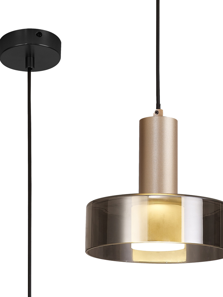 Mantra Gin Gold 1 Light Single Pendant Light