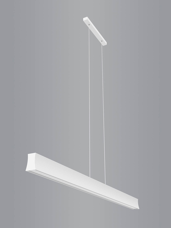 Mantra Hanok Slim LED Linear Bar Pendant White - 4000K