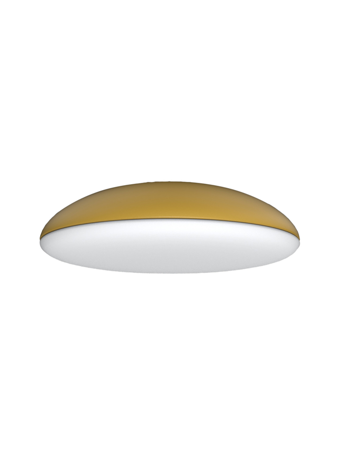 Mantra Kazz Large Gold Flush 6 Light Ceiling Light Complete With White Diffuser