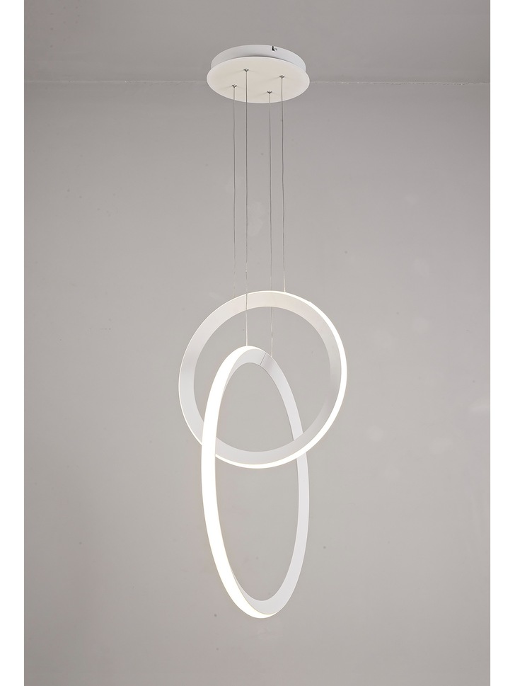 Mantra Kitesurf LED Double Loop Pendant White - 3000K