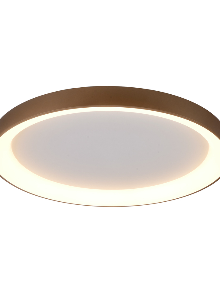 Mantra Niseko II Extra Large 90cm LED Gold Flush Ring Ceiling Light Complete With Remote Control & App - 2700K-6000K Tuneable