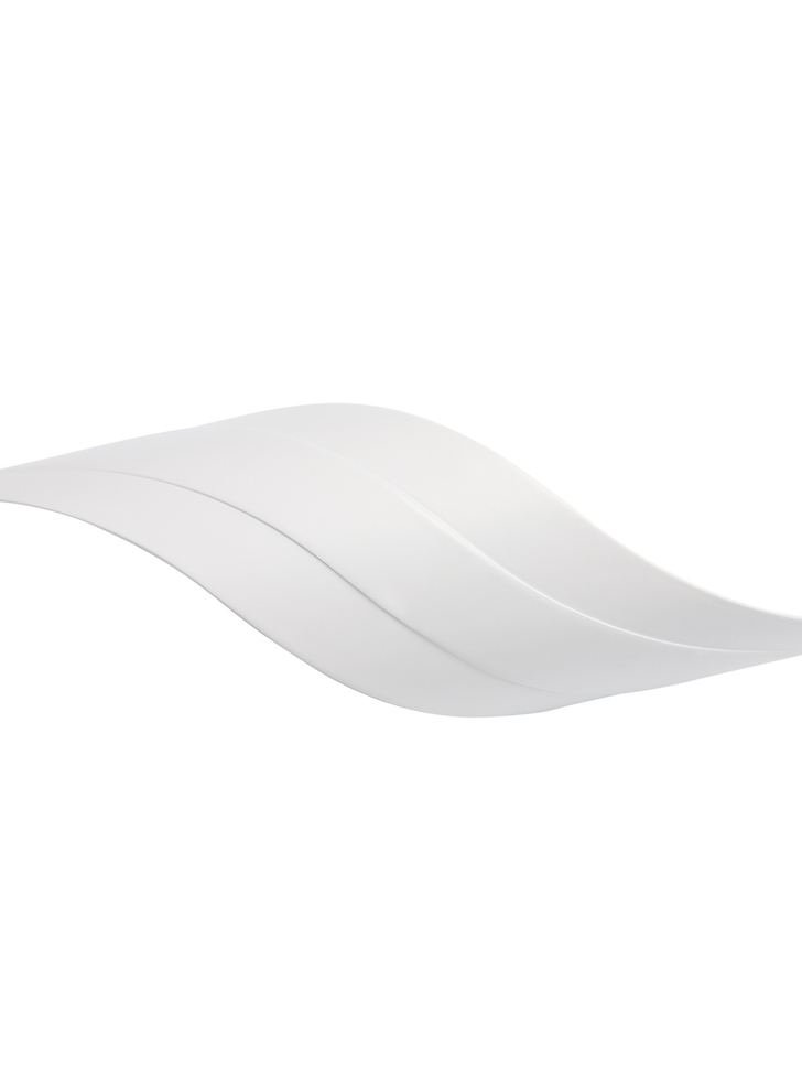 Mantra Tahiti White Wave Flush Led Wall Light - 3000K