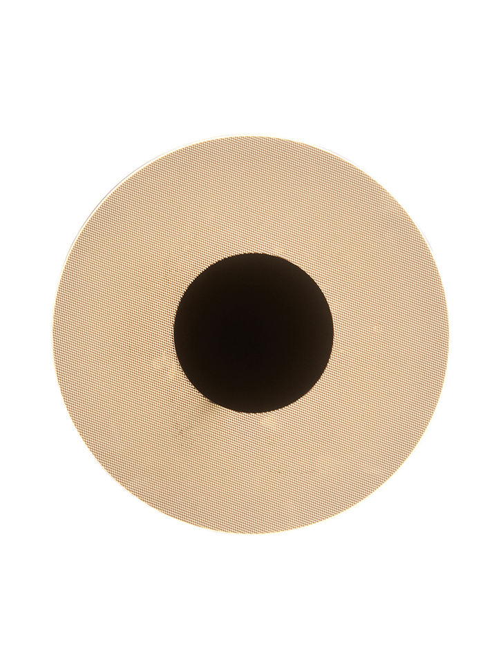 Mantra Venus Black Round Led Wall Light - 3000K