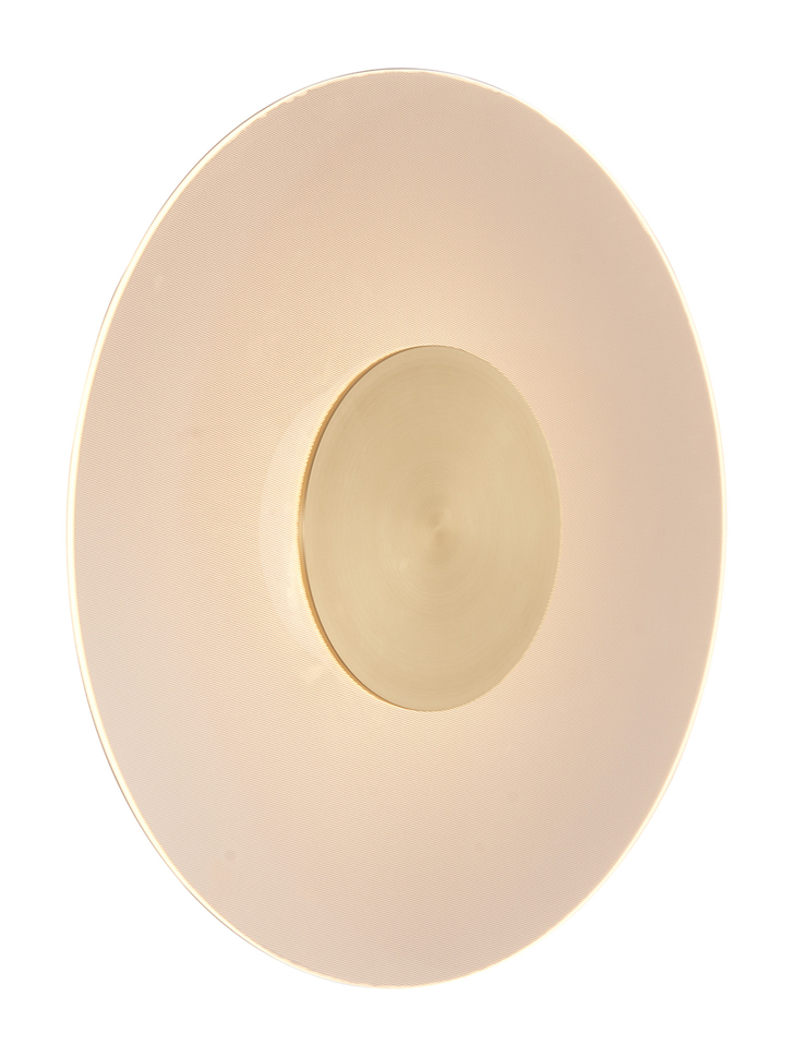 Mantra Venus Large Gold Round Led Wall Light - 3000K