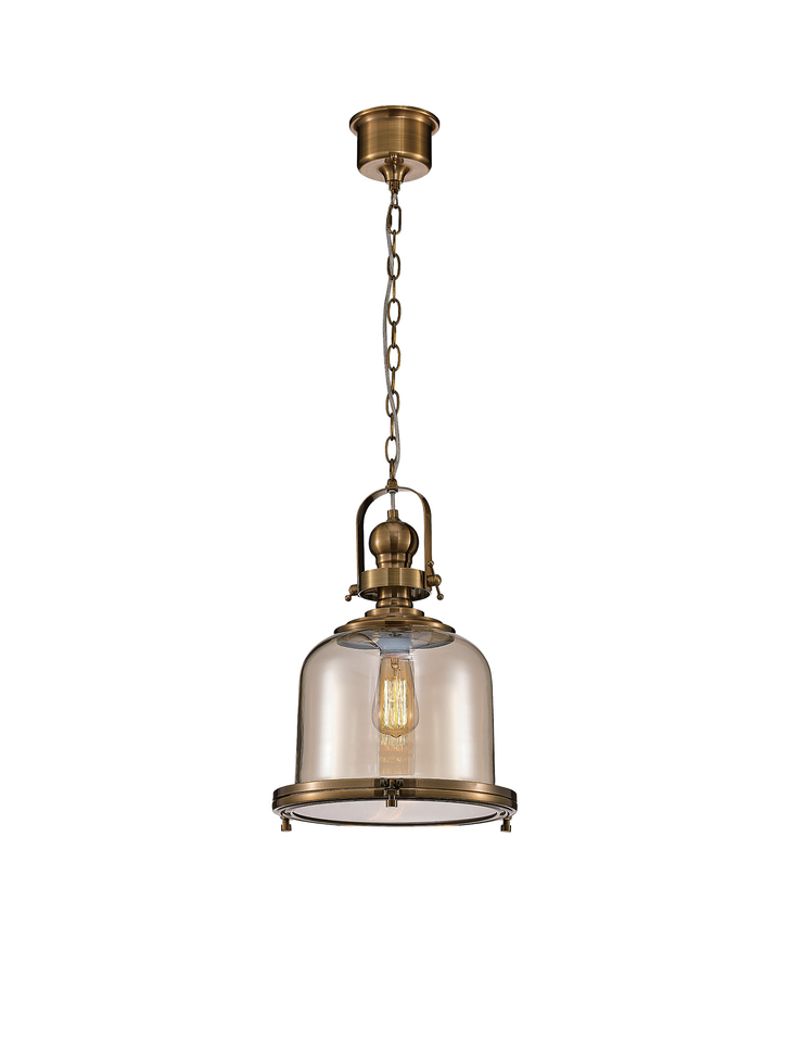 Mantra Vintage Antique Brass Medium 1 Light Pendant