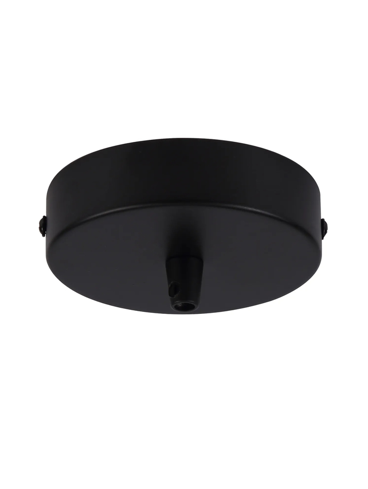 Matt Black Ceiling Rose With Cable Clamp