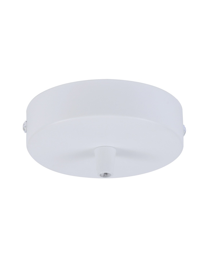 Matt White Ceiling Rose With Cable Clamp