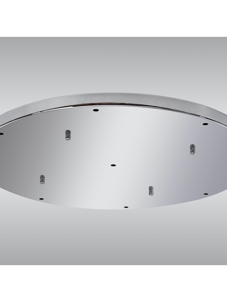 Polished Chrome 9 Hole Ceiling Plate - 60cm