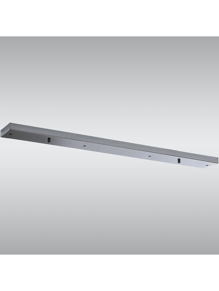 Polished Chrome Linear 4 Hole Ceiling Plate - 90 X 10cm