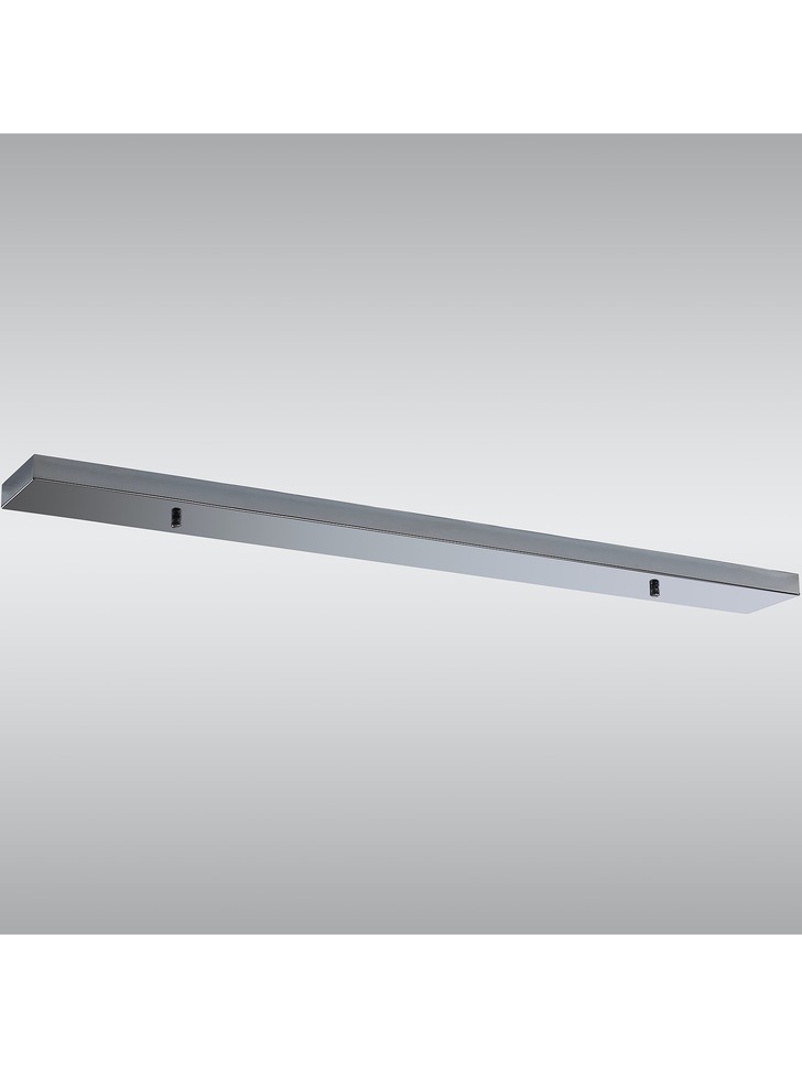 Polished Chrome Linear No Hole Ceiling Plate - 90 X 10cm