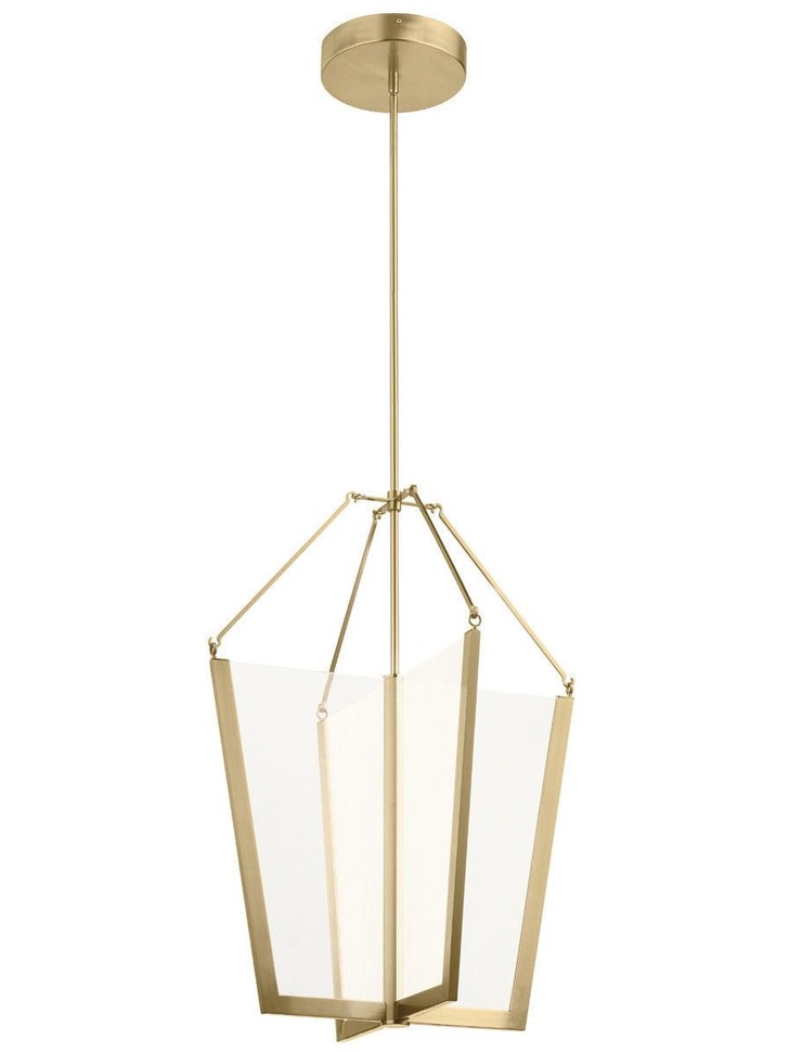 Quintiesse Calters Large LED Champagne Gold Pendant Light - QN-CALTERS-P-L-CG