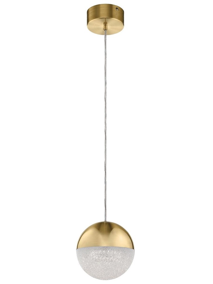 Quintiesse Moonlit LED Mini Pendant In Champagne Gold - QN-MOONLIT-P-CG