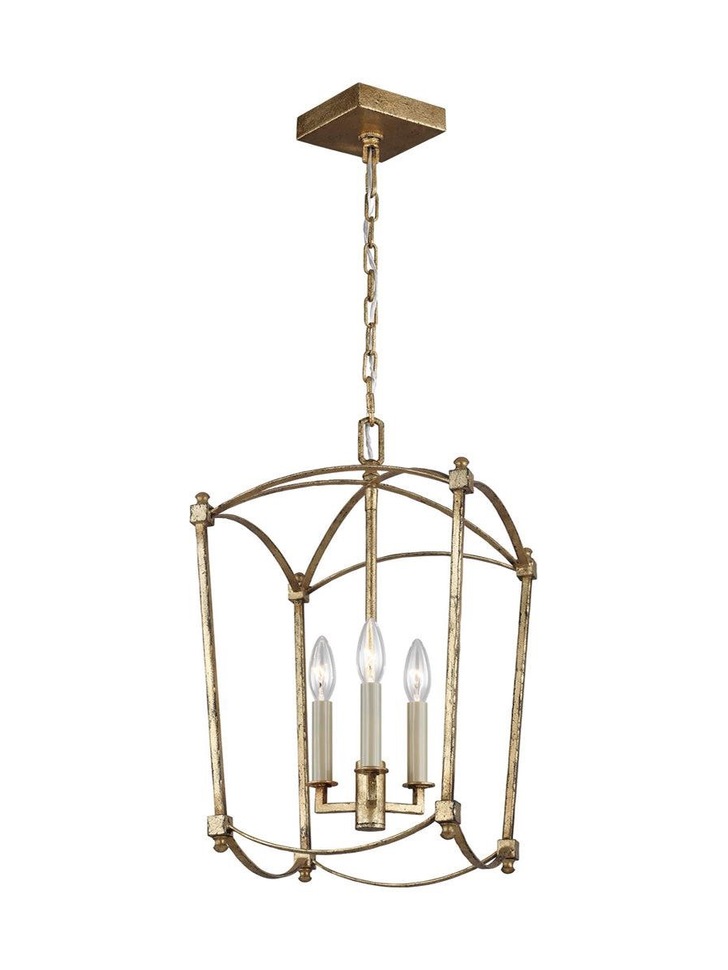 Quintiesse Thayer 3 Light Pendant In Antique Gold - QN-THAYER-3P-ADB