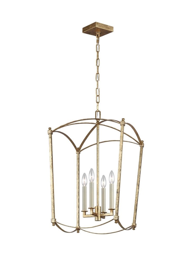 Quintiesse Thayer 4 Light Pendant In Antique Gold - QN-THAYER-4P-ADB