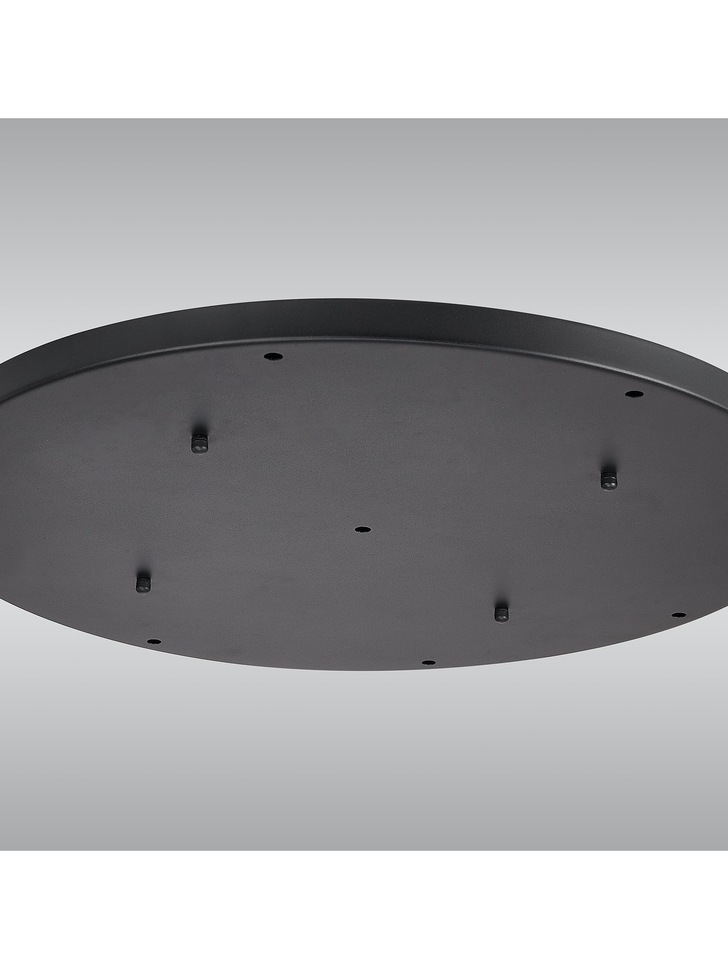 Satin Black 9 Hole Ceiling Plate - 60cm