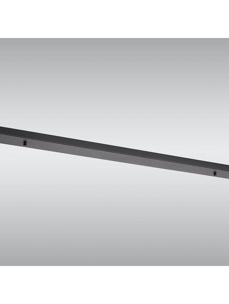 Satin Black Linear No Hole Ceiling Plate - 110 X 10cm