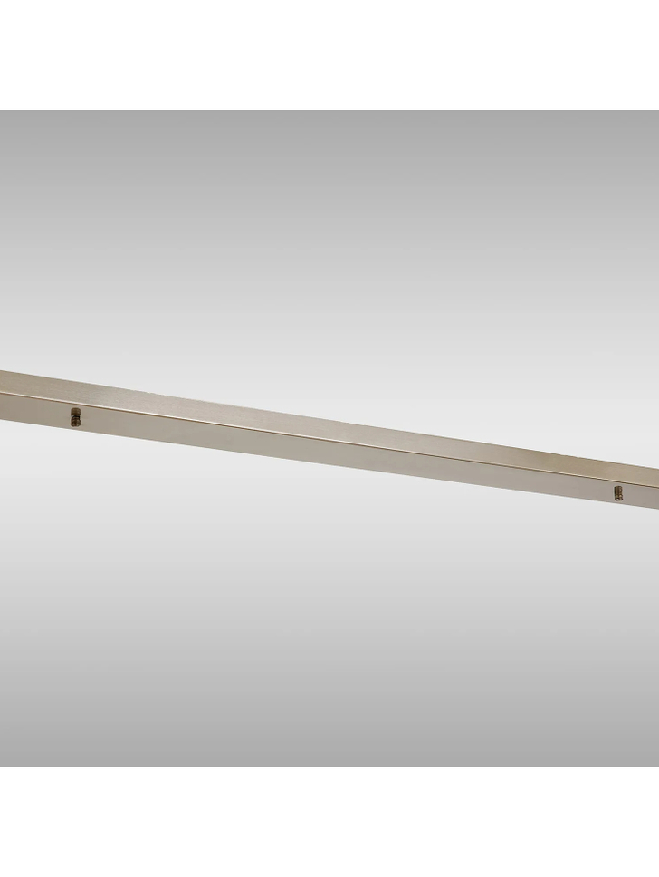 Satin Nickel No Hole Linear Bar Ceiling Plate - 1100mm x 100mm