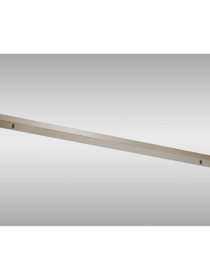 Satin Nickel No Hole Linear Bar Ceiling Plate - 1400mm x 100mm