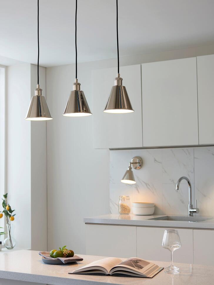 Thorlight Ozias 3 Light Polished Chrome Linear Bar Pendant