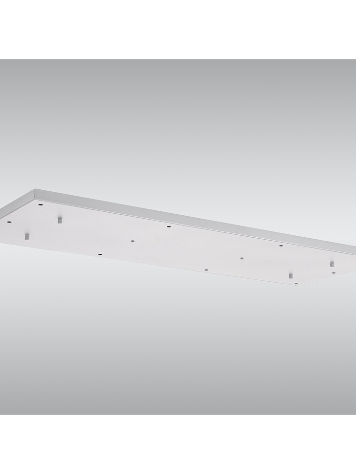 White 12 Hole Rectangular Ceiling Plate - 1100mm x 400mm