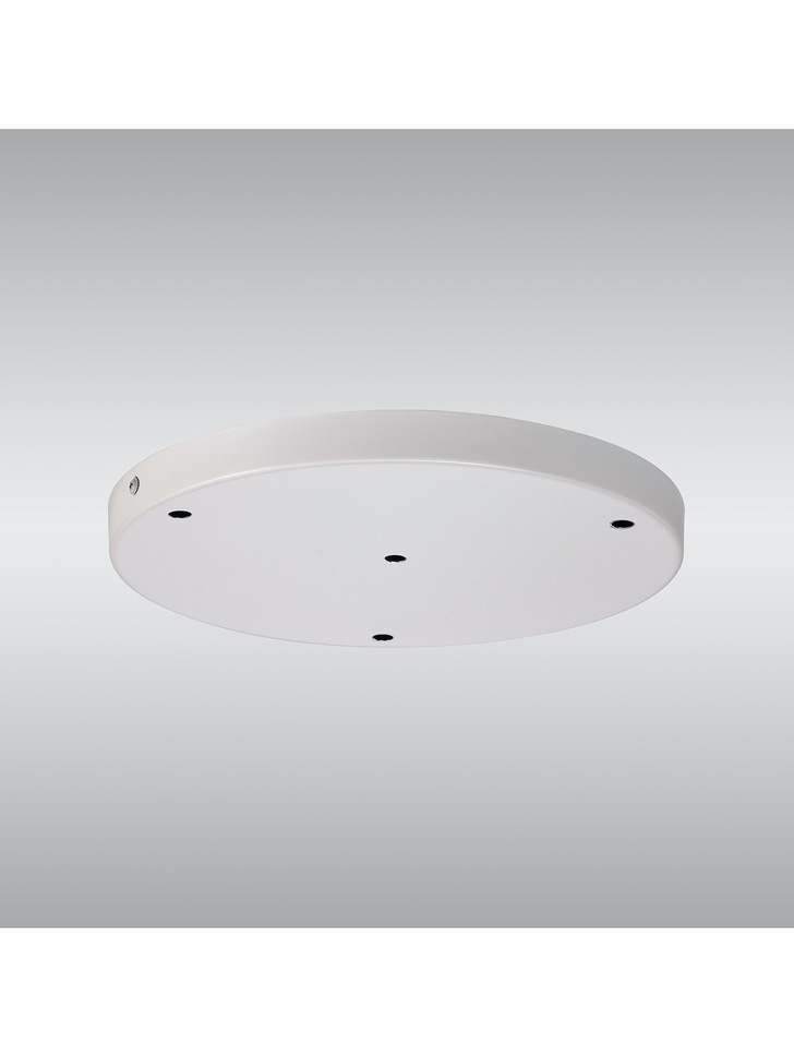 White 4 Hole Ceiling Plate - 28cm