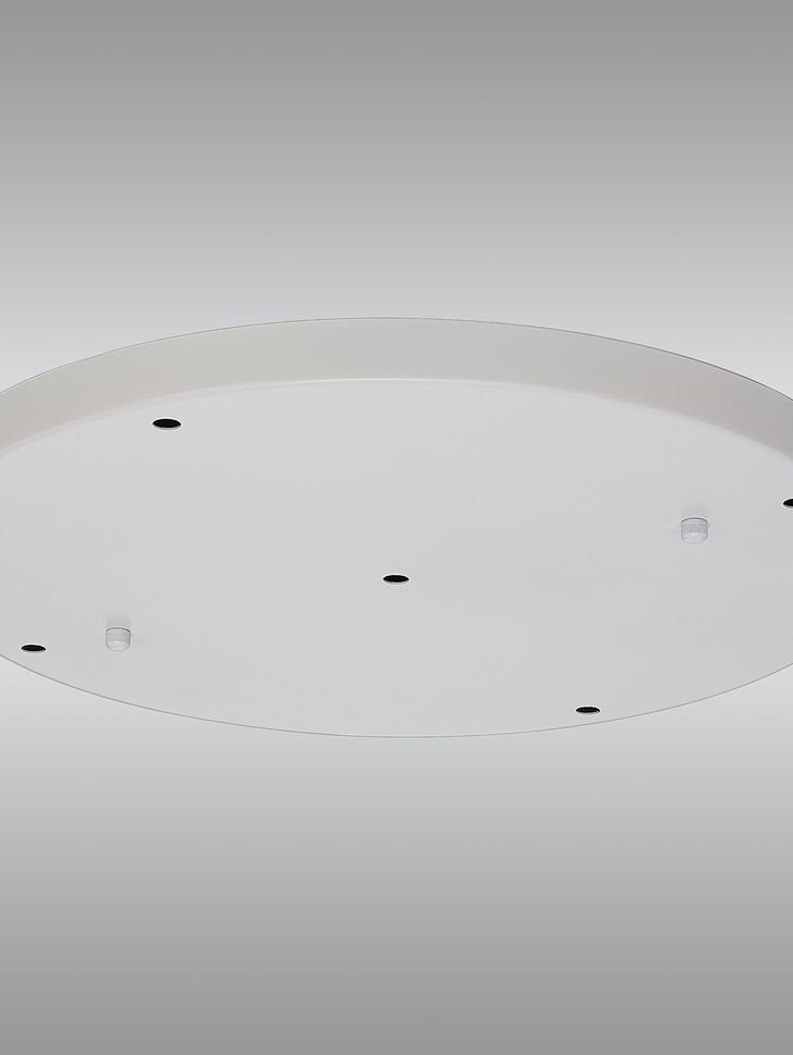 White 5 Hole Ceiling Plate - 40cm