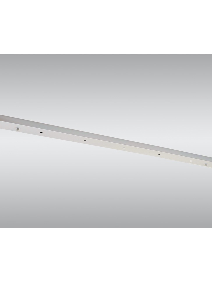 White 7 Hole Rectangular Ceiling Plate - 1400mm x 100mm