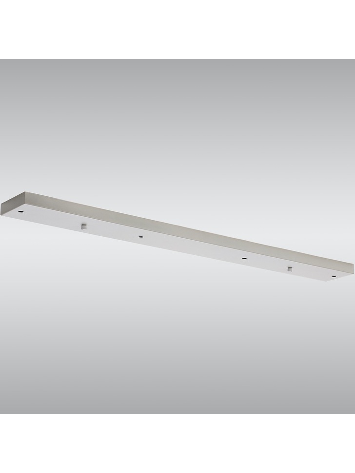 White Linear 4 Hole Ceiling Plate - 90 X 10cm