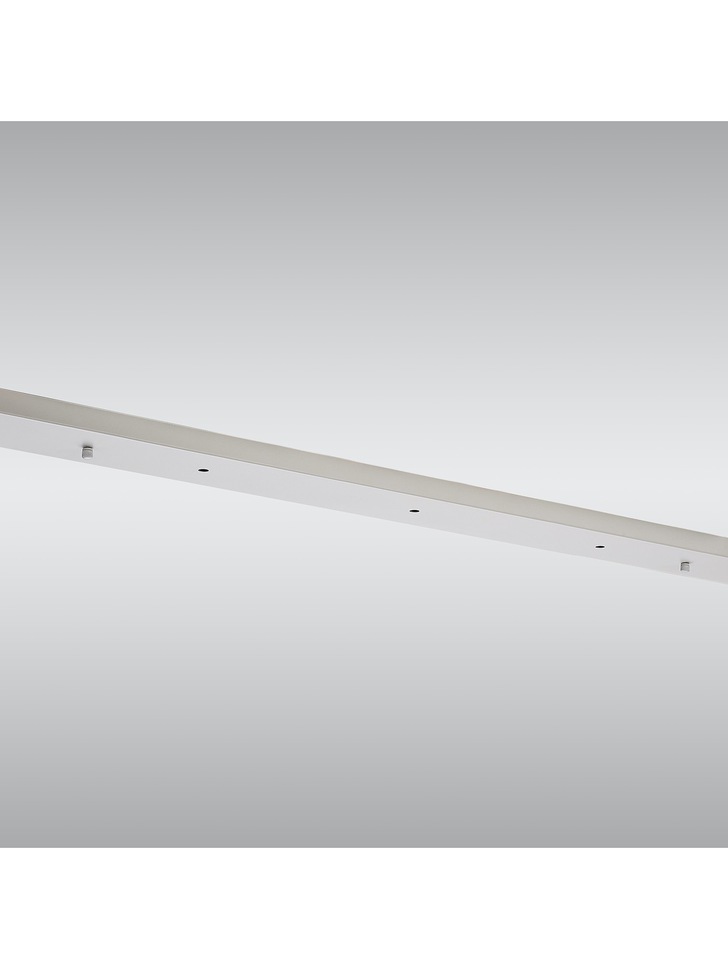 White Linear 5 Hole Ceiling Plate - 110 X 10cm