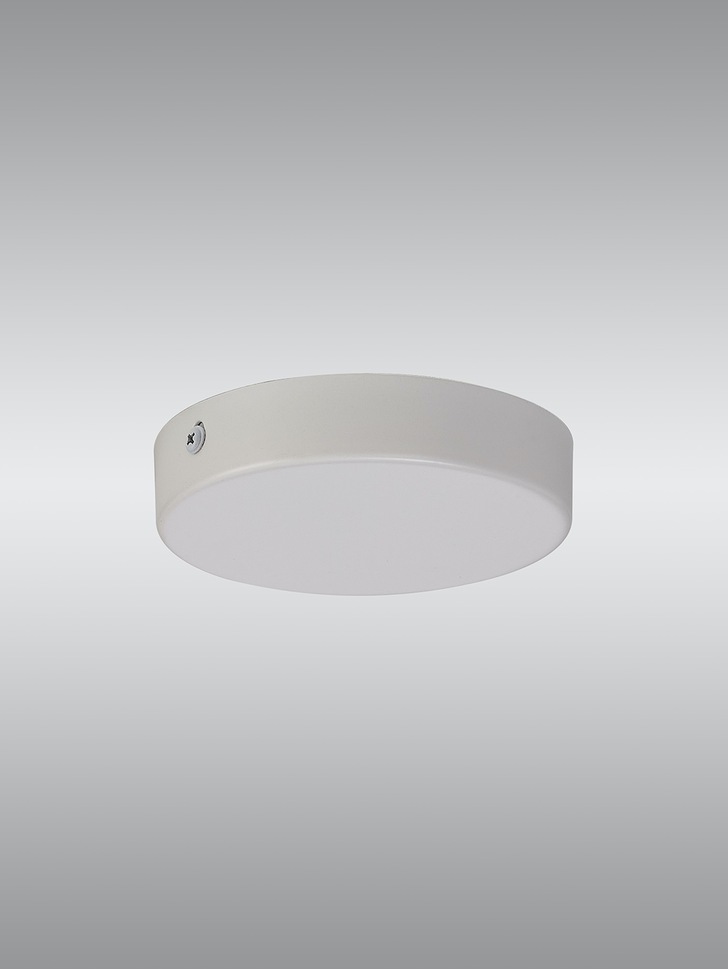 White No Hole Ceiling Plate - 12cm