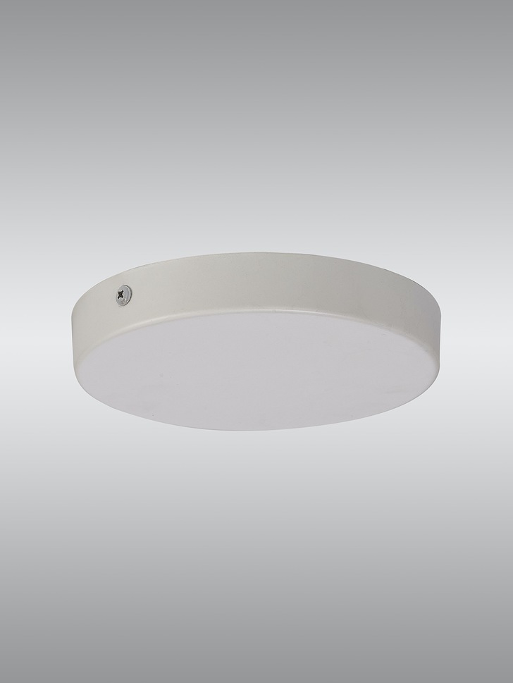 White No Hole Ceiling Plate - 15cm