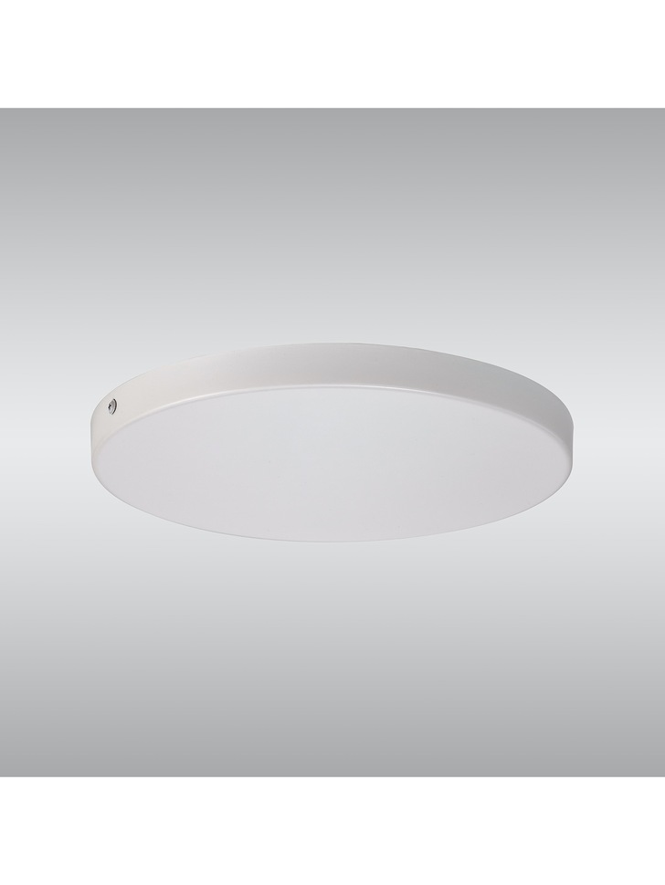 White No Hole Ceiling Plate - 28cm