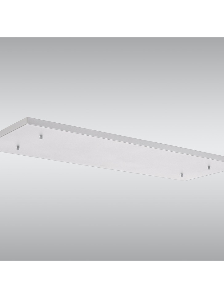 White No Hole Rectangular Ceiling Plate - 1100mm x 400mm