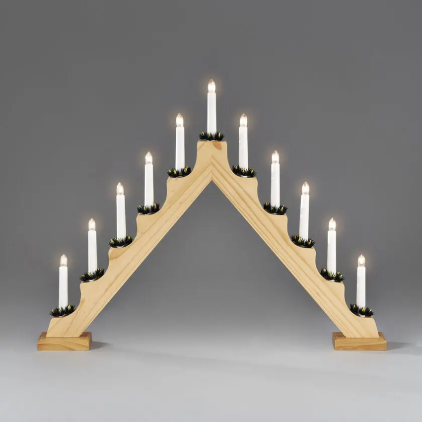 Photograph: 11 Bulb Candlestick Natural with Candle Ring