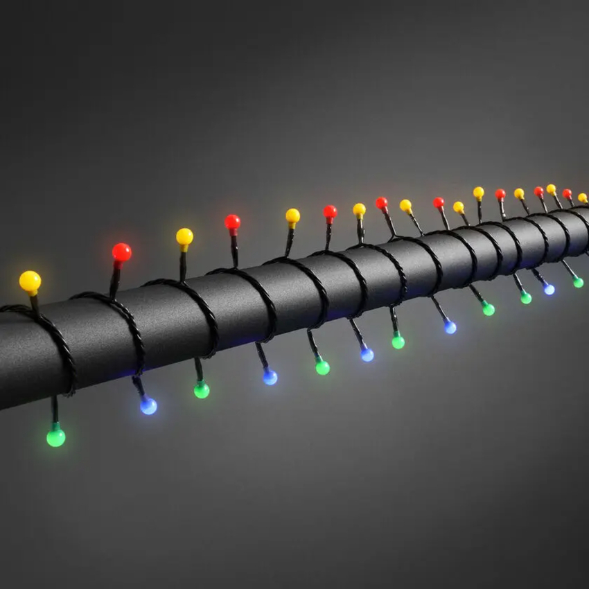 Photograph: 160 Led MultiColour Cherry Light Set Black Wire IP20