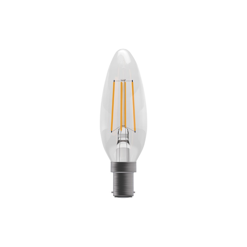 Photograph: 3.3W LED Clear Candle Light Bulb B15 Cool White 4000K Dimmable