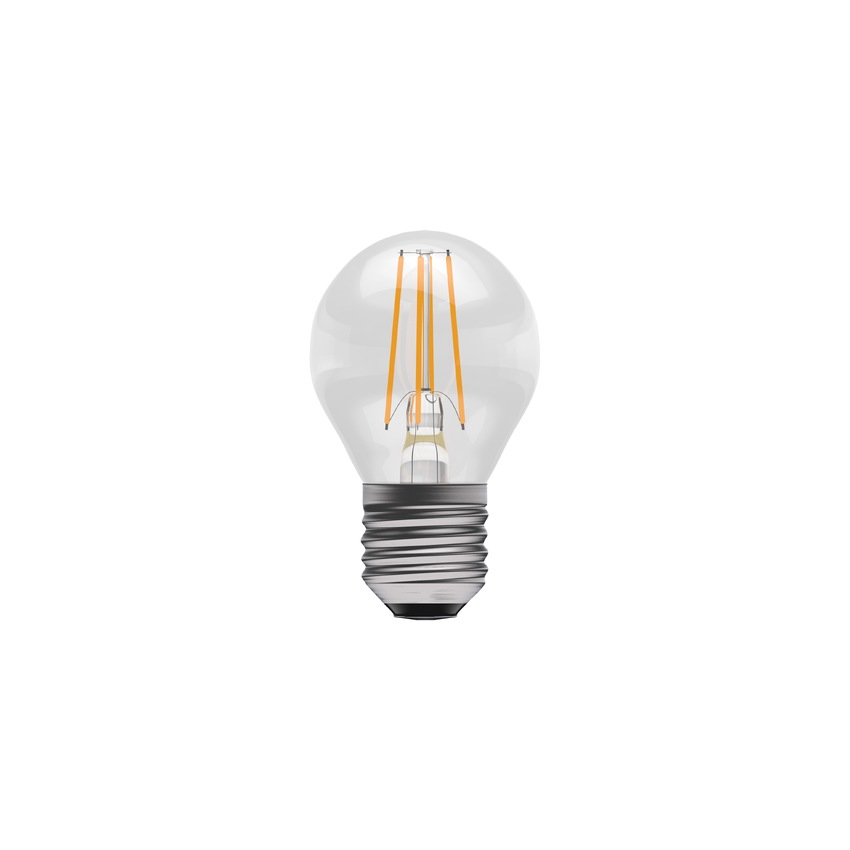 Photograph: 3.3W LED Clear Golf Ball Light Bulb E27 Cool White 4000K Dimmable