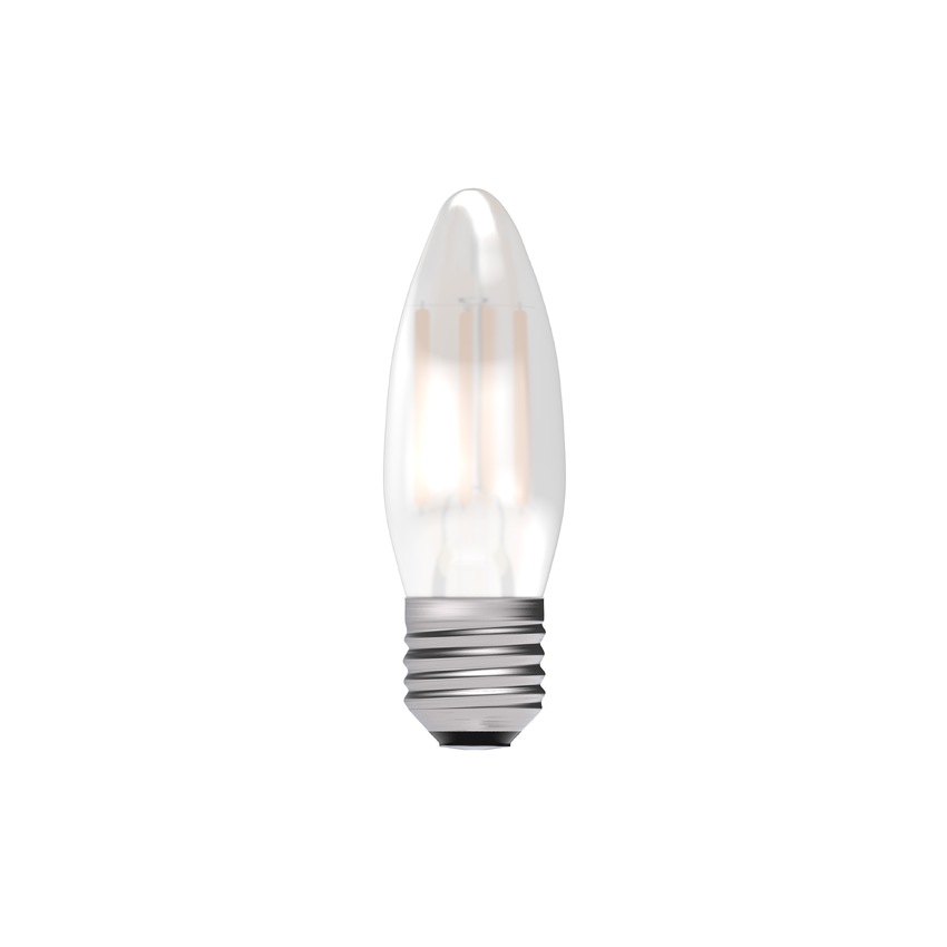 Photograph: 3.3W LED Satin Candle Light Bulb E27 Warm White 2700K