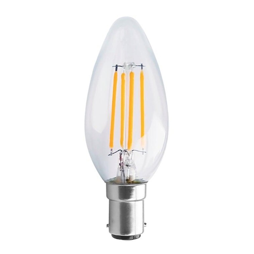 Photograph: 4W B15 CLEAR DIMMABLE LED CANDLE LAMP - 2700K