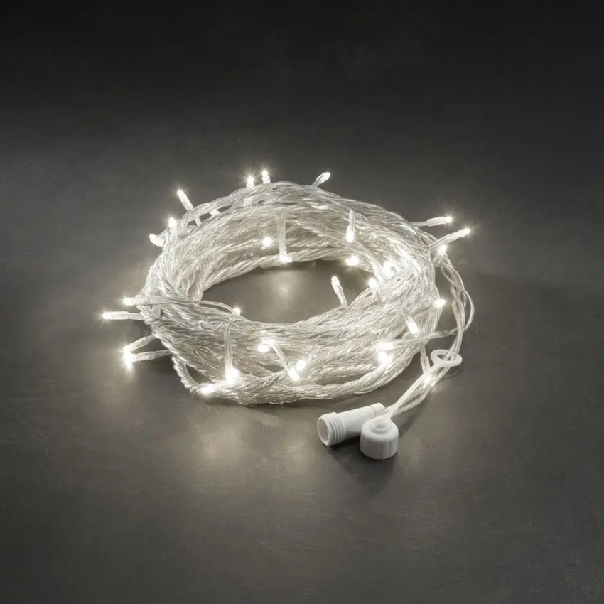 Photograph: 50 Warm White Led String, Clear Cable 31V System